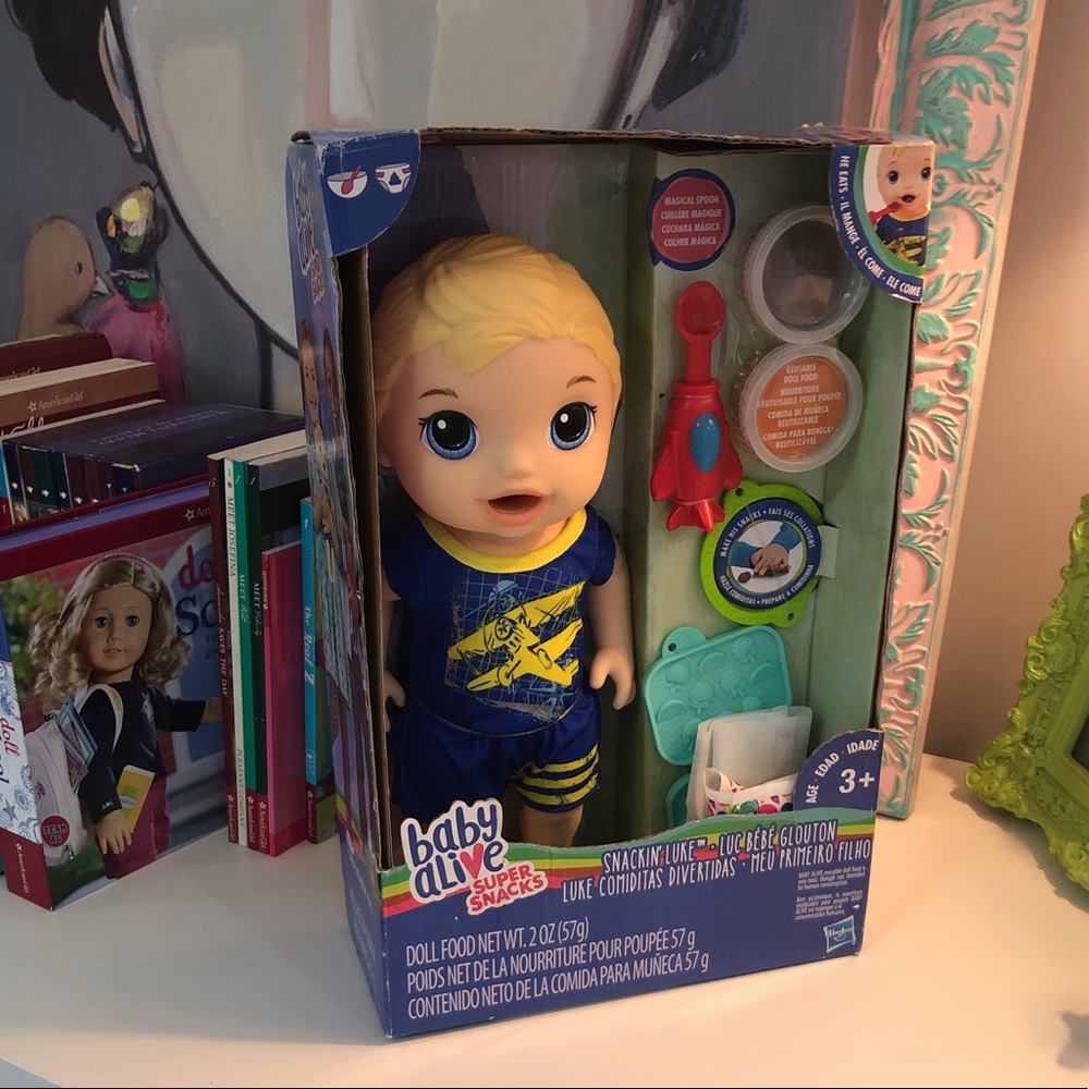 Baby Alive Snackin’ Luke NEW IN BOX